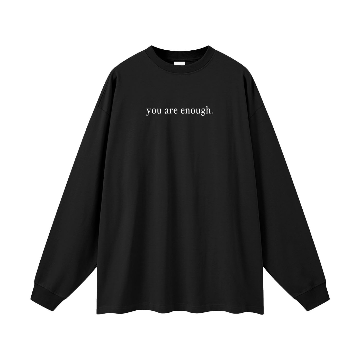 "Dear Person Behind Me" Long Sleeve Tee - Black