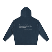 "Dear Person Behind Me" Hoodie - Navy
