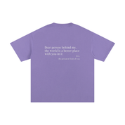 "Dear Person Behind Me" Tee - Lilac
