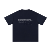"Dear Person Behind Me" Tee - Navy