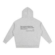 "Dear Person Behind Me" Hoodie - Heather Gray