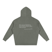 "Dear Person Behind Me" Hoodie - Gray