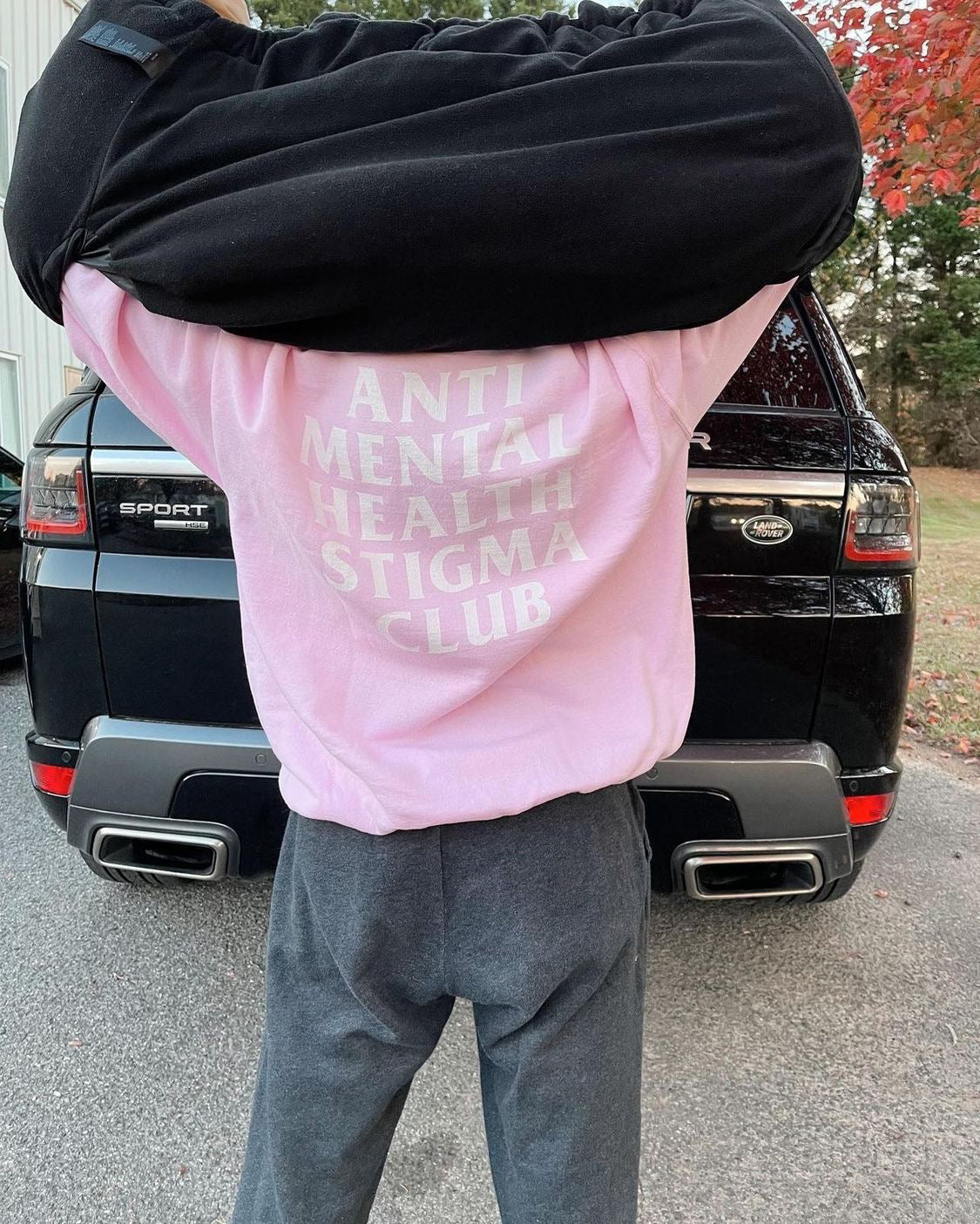 Anti Mental Health Stigma Club Pink Hoodie