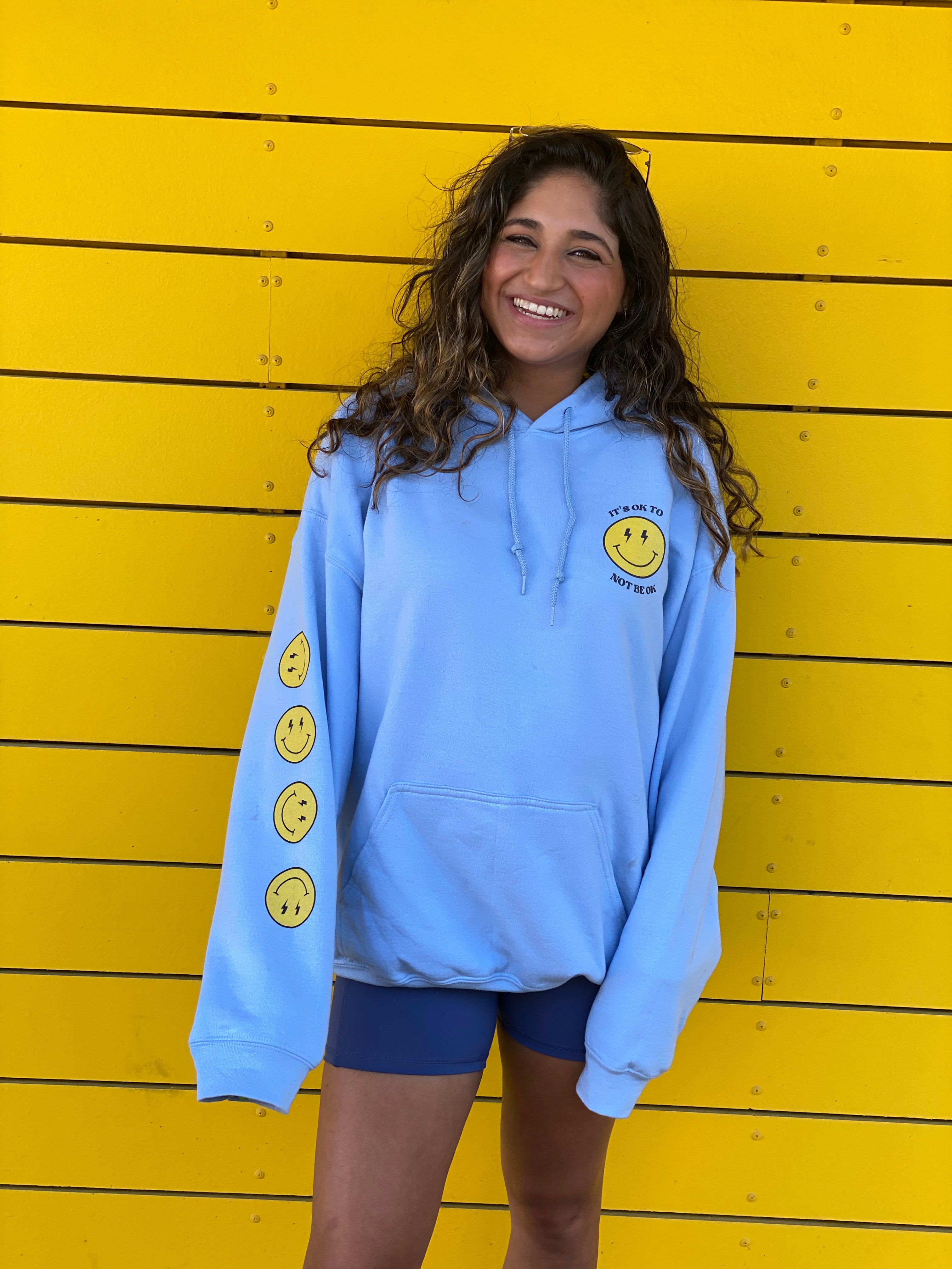It's Ok Not To Be Ok Smiley Hoodie - Color
