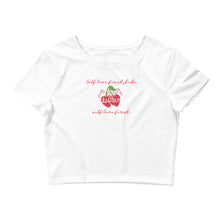 Load image into Gallery viewer, Self Love First Babe Women’s Cherry Crop Tee

